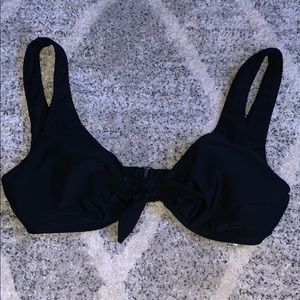 tie front swim suit top